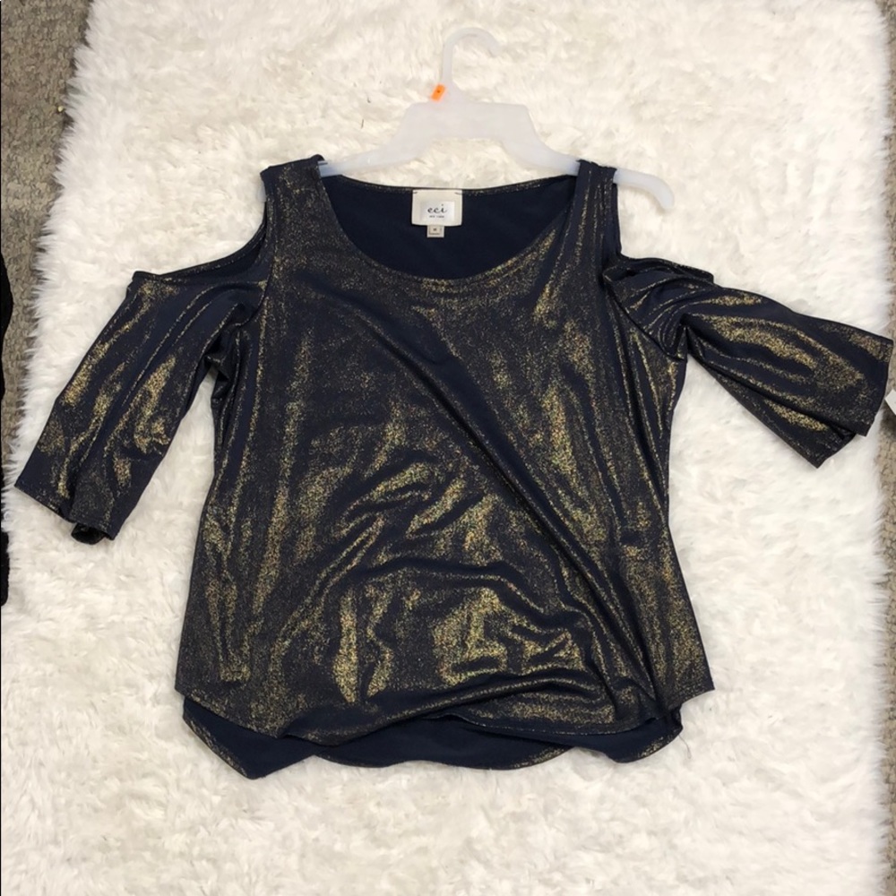 Cold shoulder glitzy top brand new